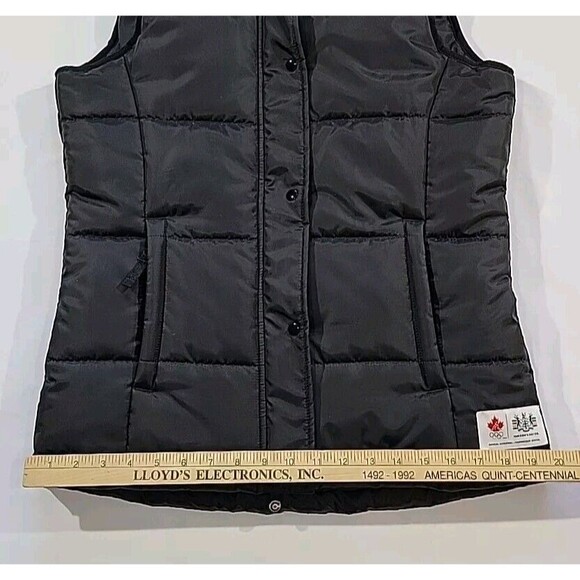 Hudson's Bay Company 2010 Olympics Team Canada Black Puffer Vest Women's Small - Picture 15 of 16
